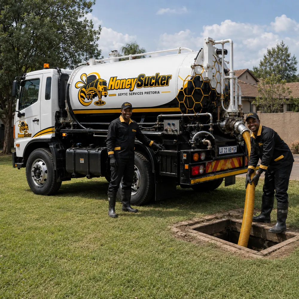 HoneySucker septic service team ready for work in Pretoria