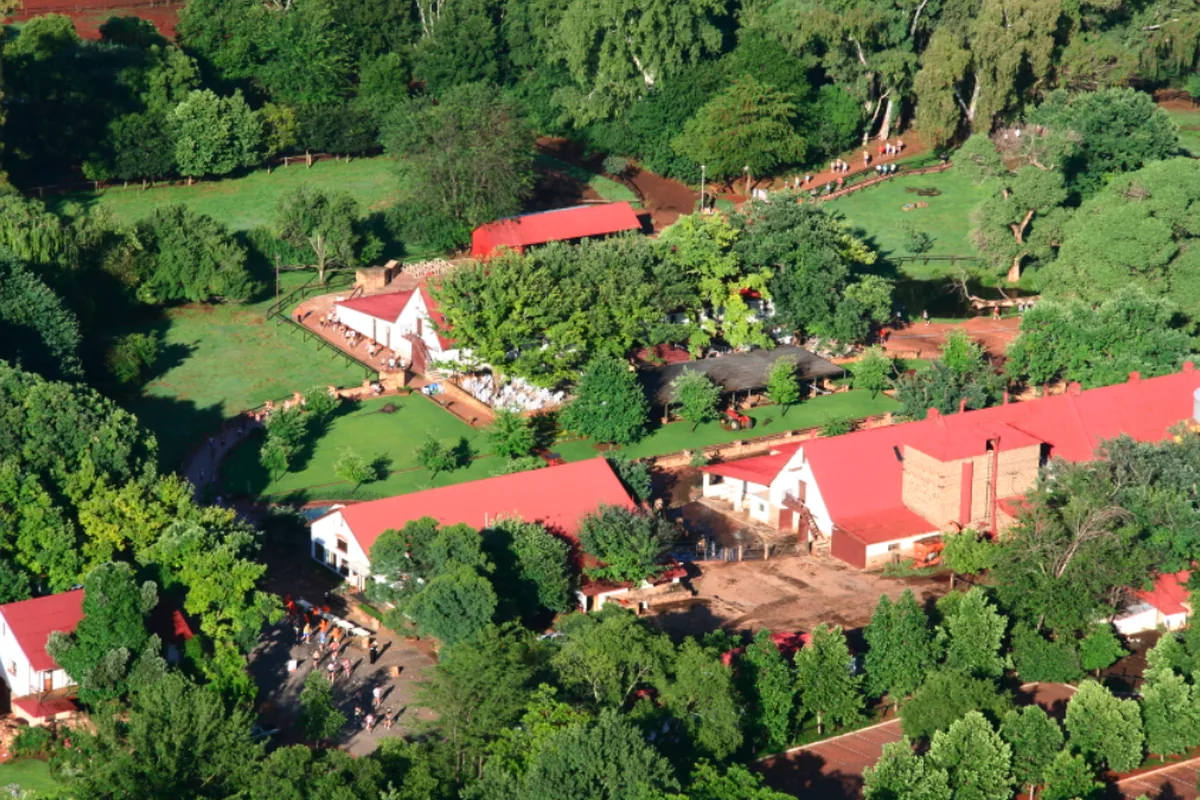 Aerial view of Irene Farm and green surroundings in Centurion
