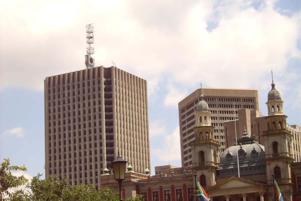 Church Square and city buildings in Pretoria Central