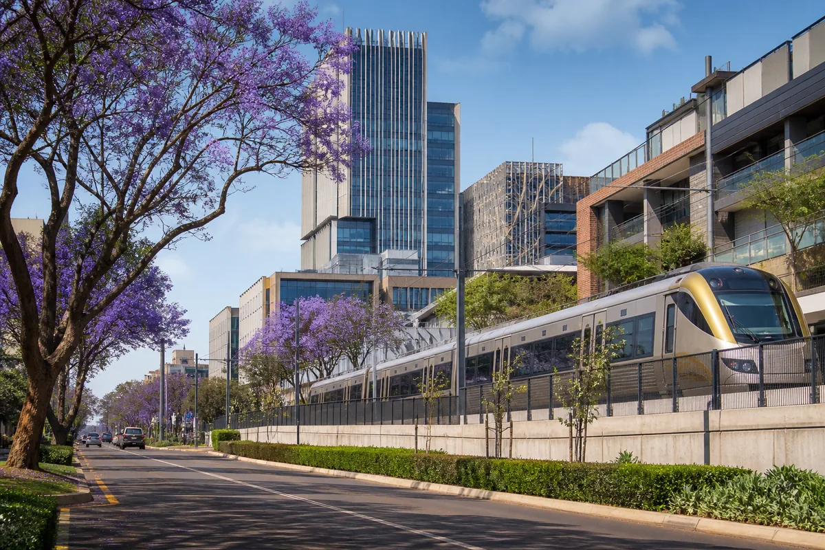 Gautrain, university and mixed-use commercial streets in Hatfield, within HoneySucker's Pretoria Central septic service coverage